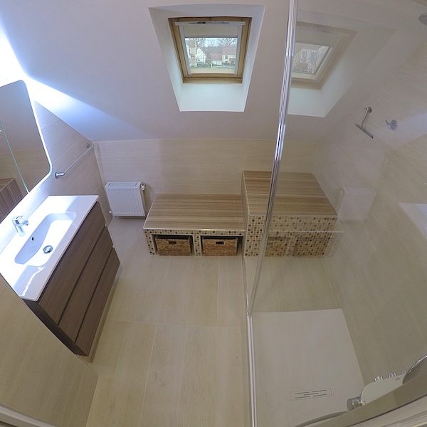 La salle de bain après 5 jours 1/2 de rénovation