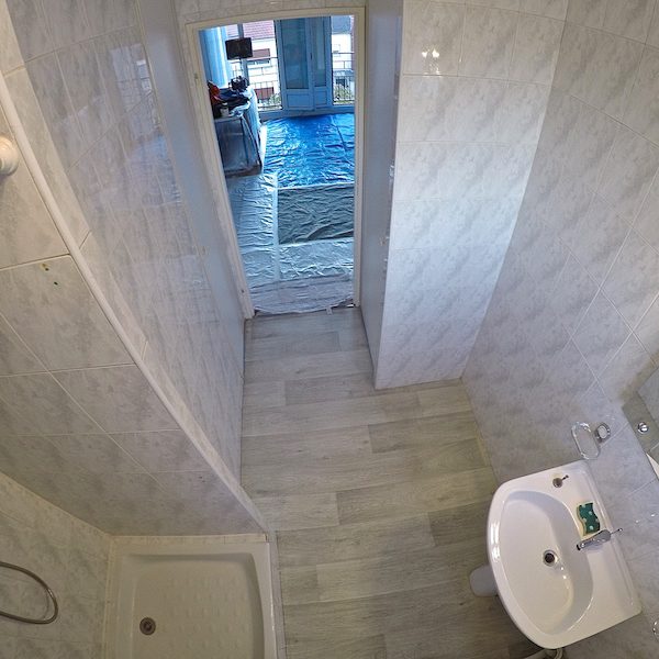 La salle de bain avant notre intervention.