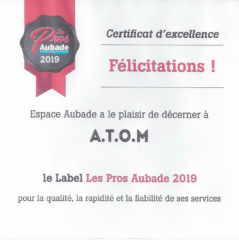 Certificat-ESPACE-AUBADE-PRO-2019