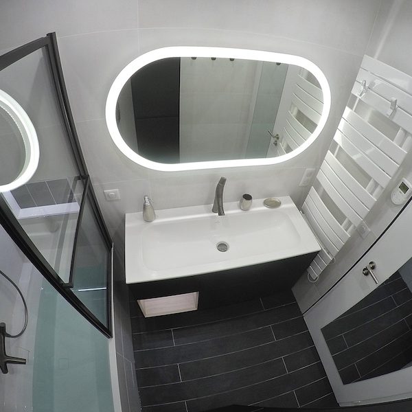 La salle de bain APRÈS notre intervention.