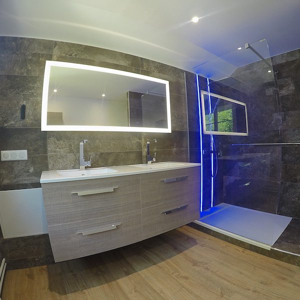 Meuble sous vasque + vasque AMBIANCE BAIN « 140cm »