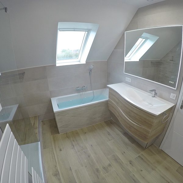 La salle de bain APRÈS notre intervention !