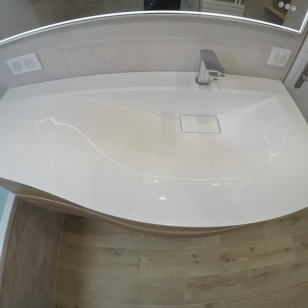 La salle de bain APRÈS notre intervention !