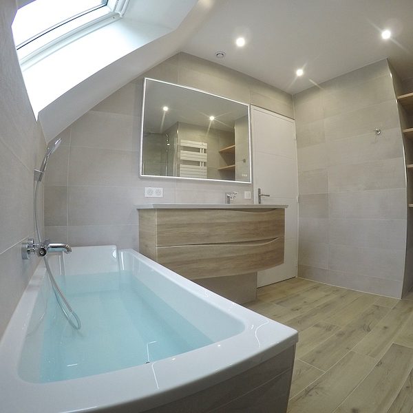 La salle de bain APRÈS notre intervention !