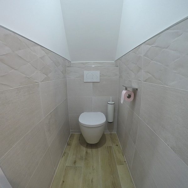 Le local WC APRÈS notre intervention !