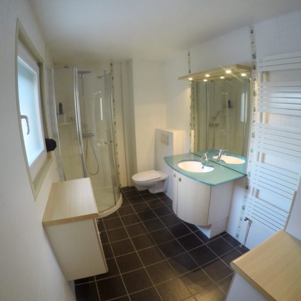 La salle de bain AVANT notre intervention !