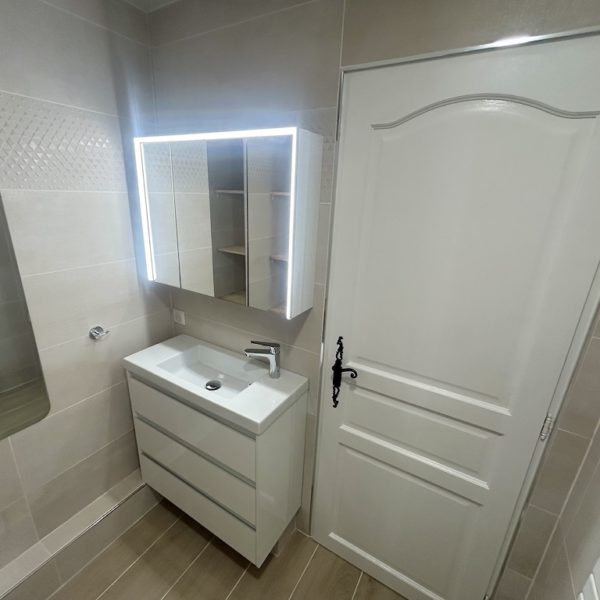 La salle de bain terminée !