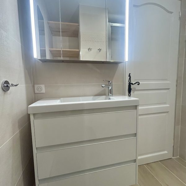 La salle de bain terminée !